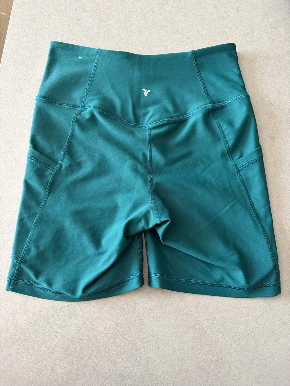 Old Navy Teal Bike Shorts with Side Pockets